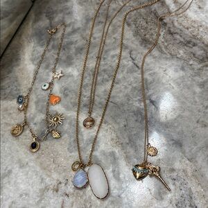 Stella & Dot Gold Necklace Lot